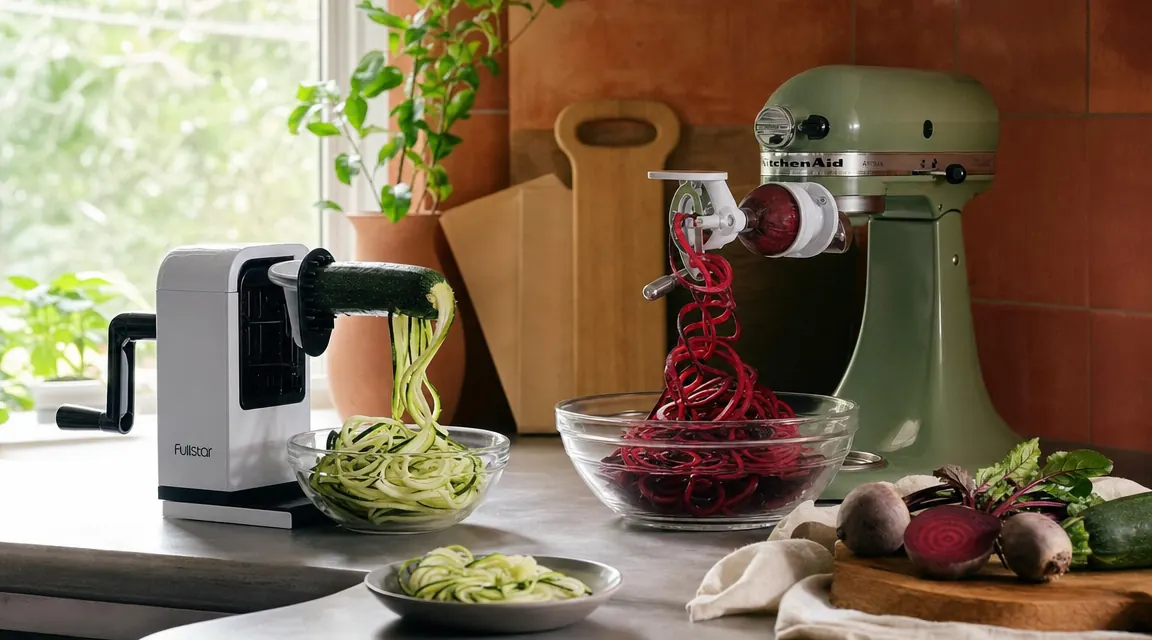Fullstar Spiralizer vs KitchenAid Spiralizer Attachment: Which Wins for Mediterranean Diet Cooking?
