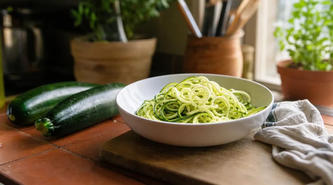 How to Replace High-Sodium Pasta with Veggie Noodles Using a Spiralizer